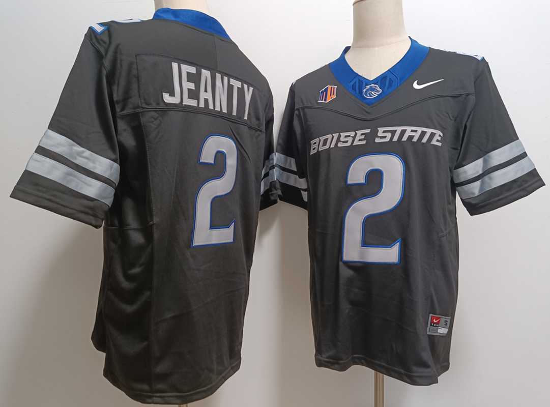 Mens Boise State Broncos #2 Ashton Jeanty Black 2024 F.U.S.E. Vapor Limited Stitched Football Jersey